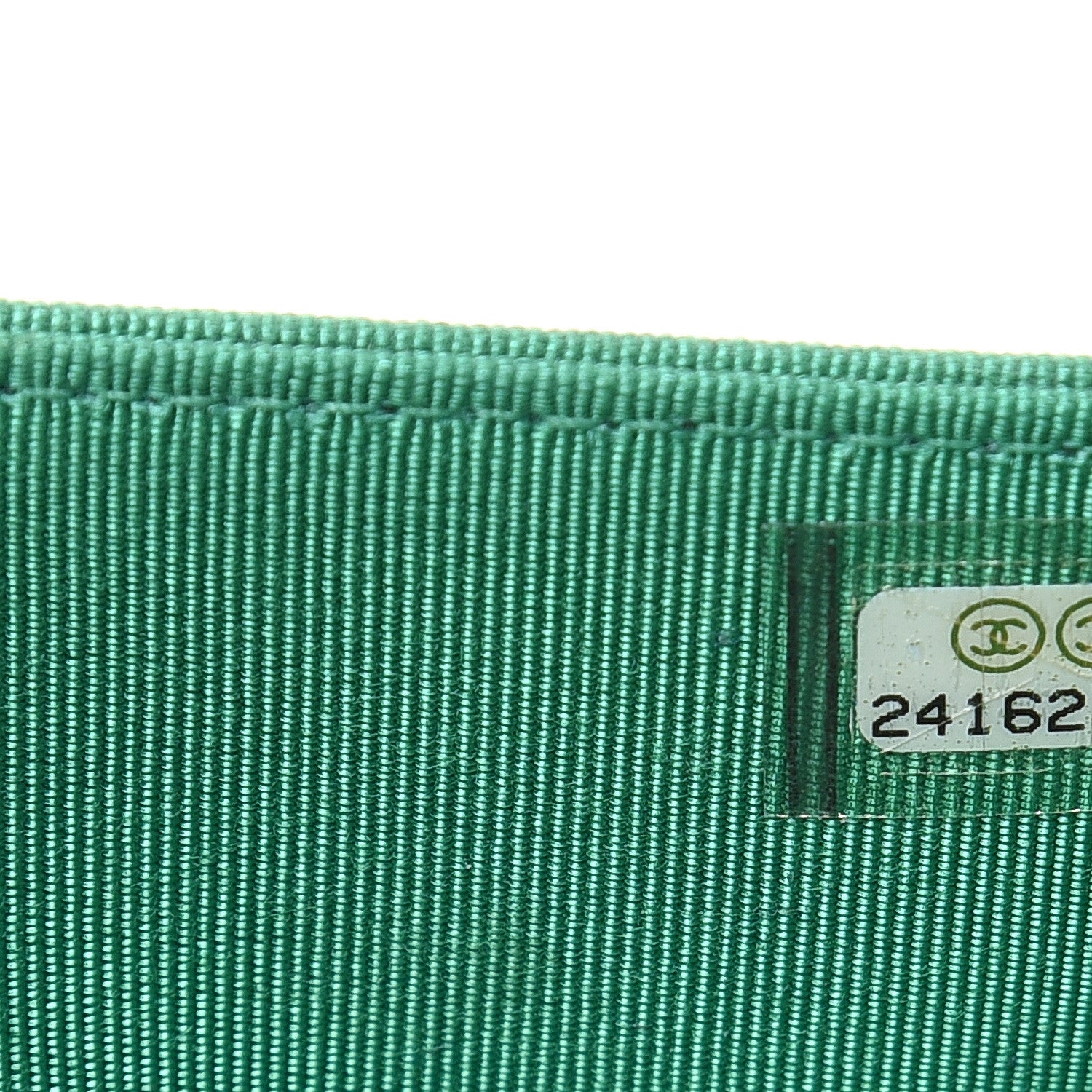Chanel Tweed Fringe Wallet On Chain WOC Black Green 7 of 11