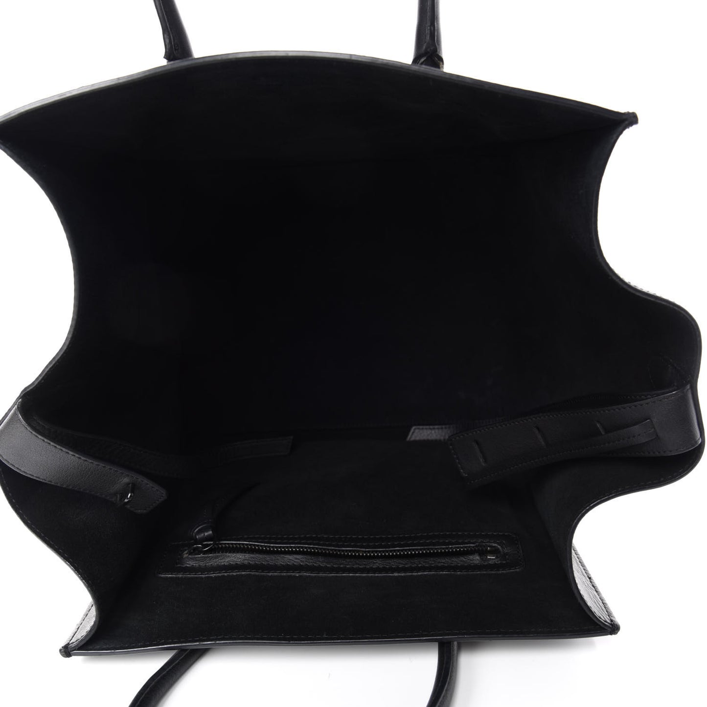 Grained Calfskin Medium Phantom Luggage Black