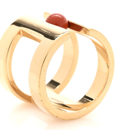 Hermes Permabrass H Perle Scarf Ring Rouge 4 of 5