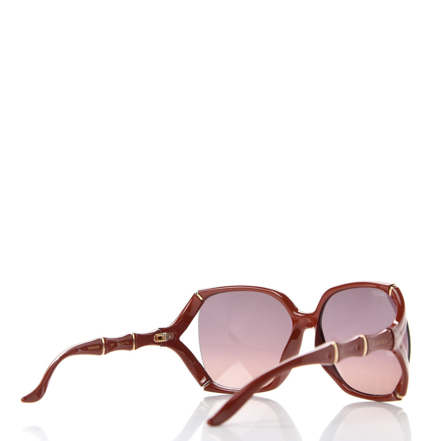 Gucci Bamboo Effect Sunglasses GG0505S Red 4 of 8