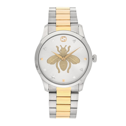 Gucci Stainless Steel 38mm G-Timeless Two Tone Bee Quartz Watch 1 of 5