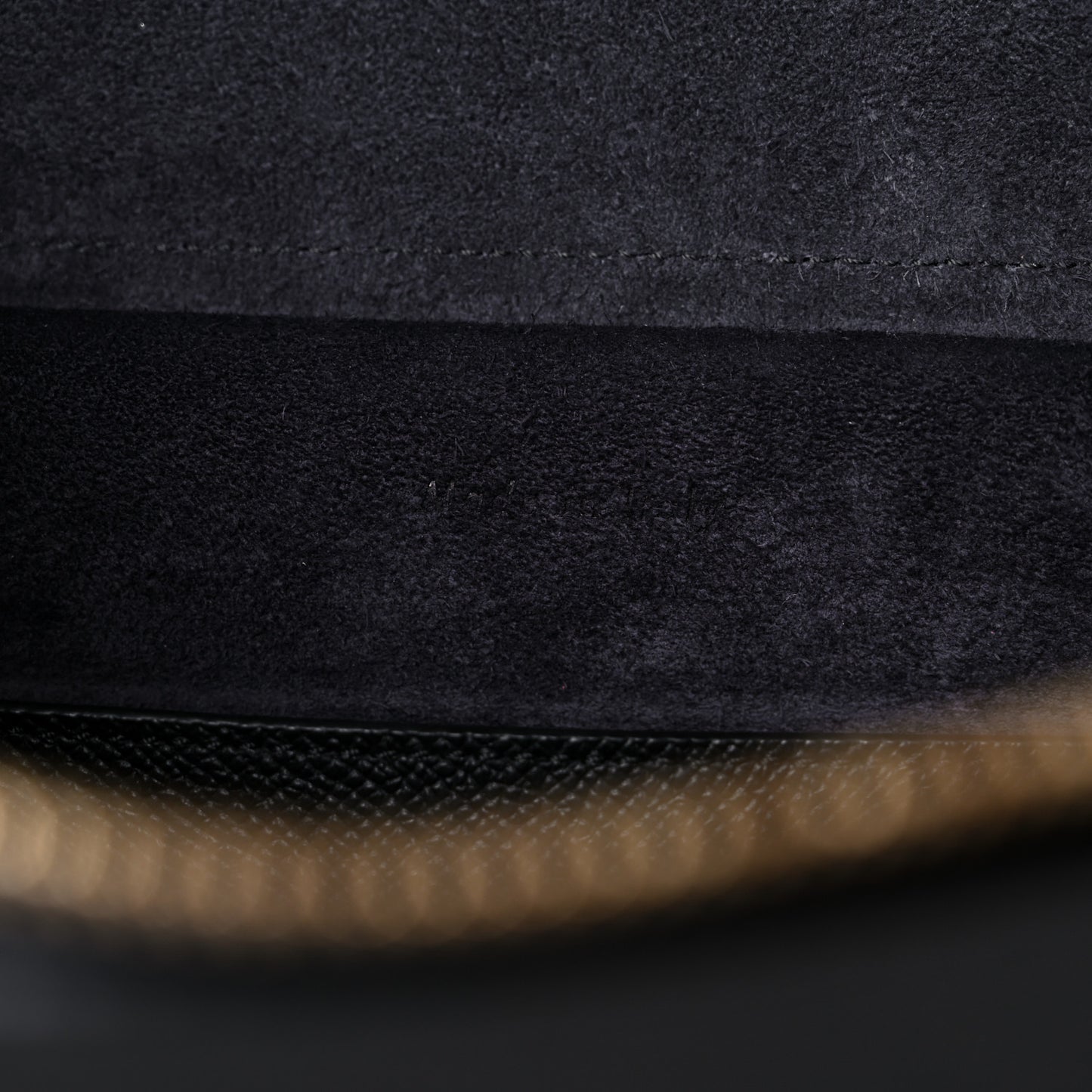 Baby Grained Calfskin Micro Belt Bag Black