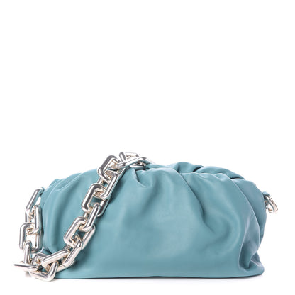 Bottega Veneta Calfskin The Pouch Chain Linloleum 1 of 7