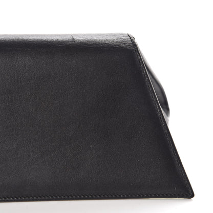 Saint Laurent Calfskin Diagonal Clutch Black 9 of 17