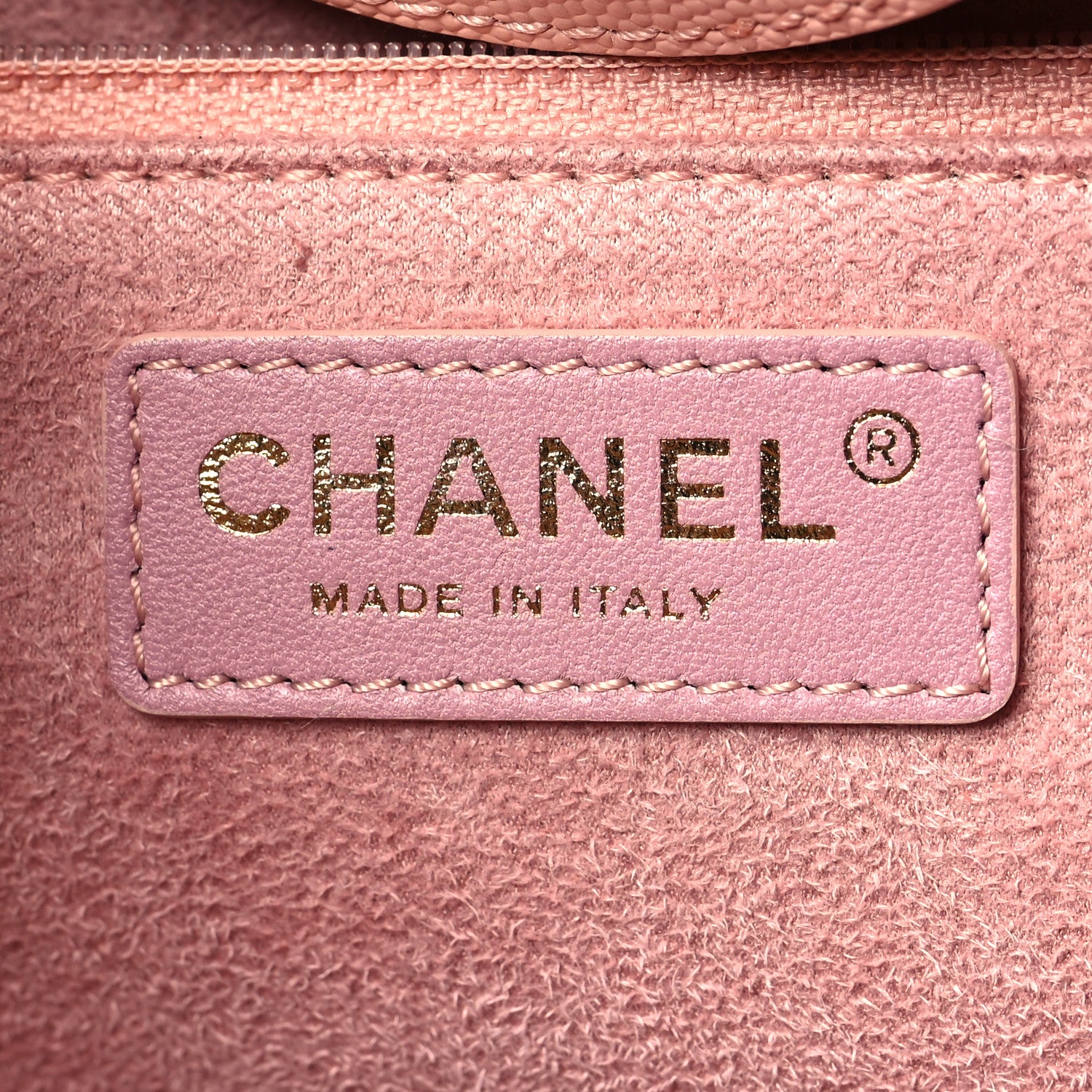 Chanel Caviar Small Studded Deauville Tote Light Pink 6 of 10