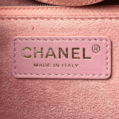 Chanel Caviar Small Studded Deauville Tote Light Pink 6 of 10