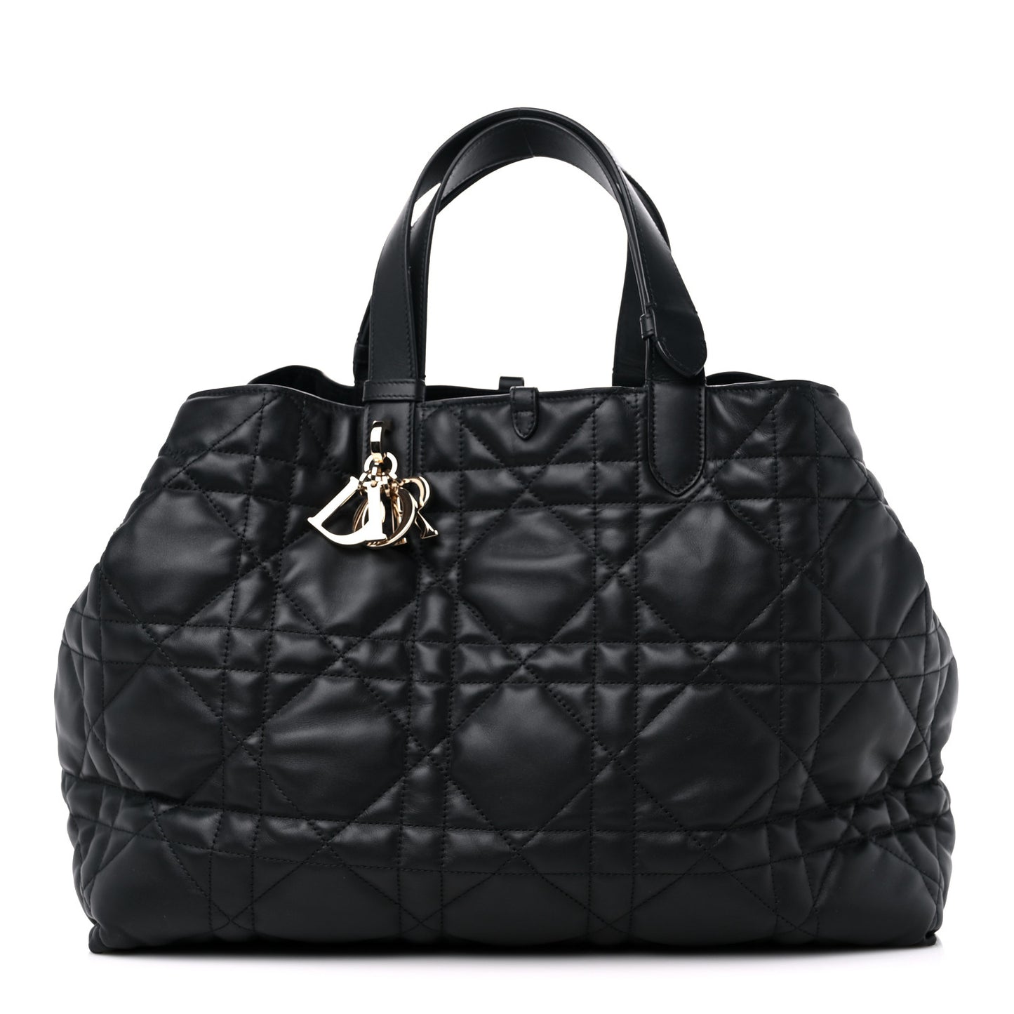 Calfskin Macrocannage Large Toujours Black
