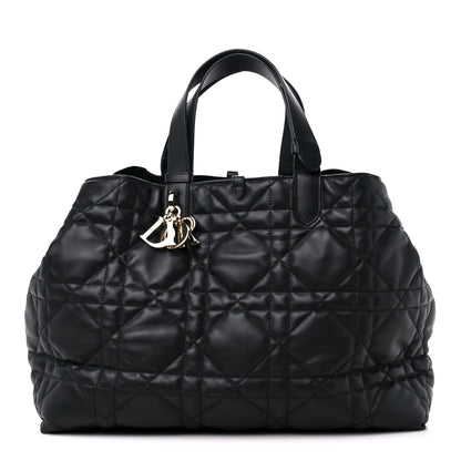 Christian Dior Calfskin Macrocannage Large Toujours Black 3 of 11