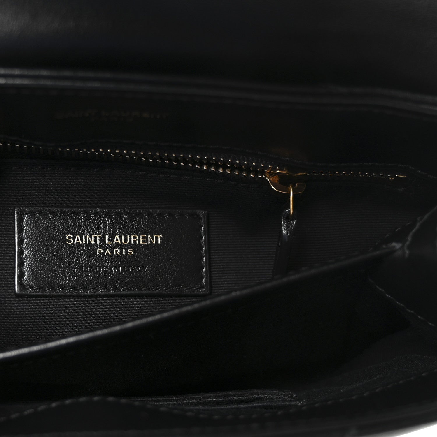 Saint Laurent Calfskin Y Quilted Monogram Toy Loulou Crossbody Bag Black 6 of 9