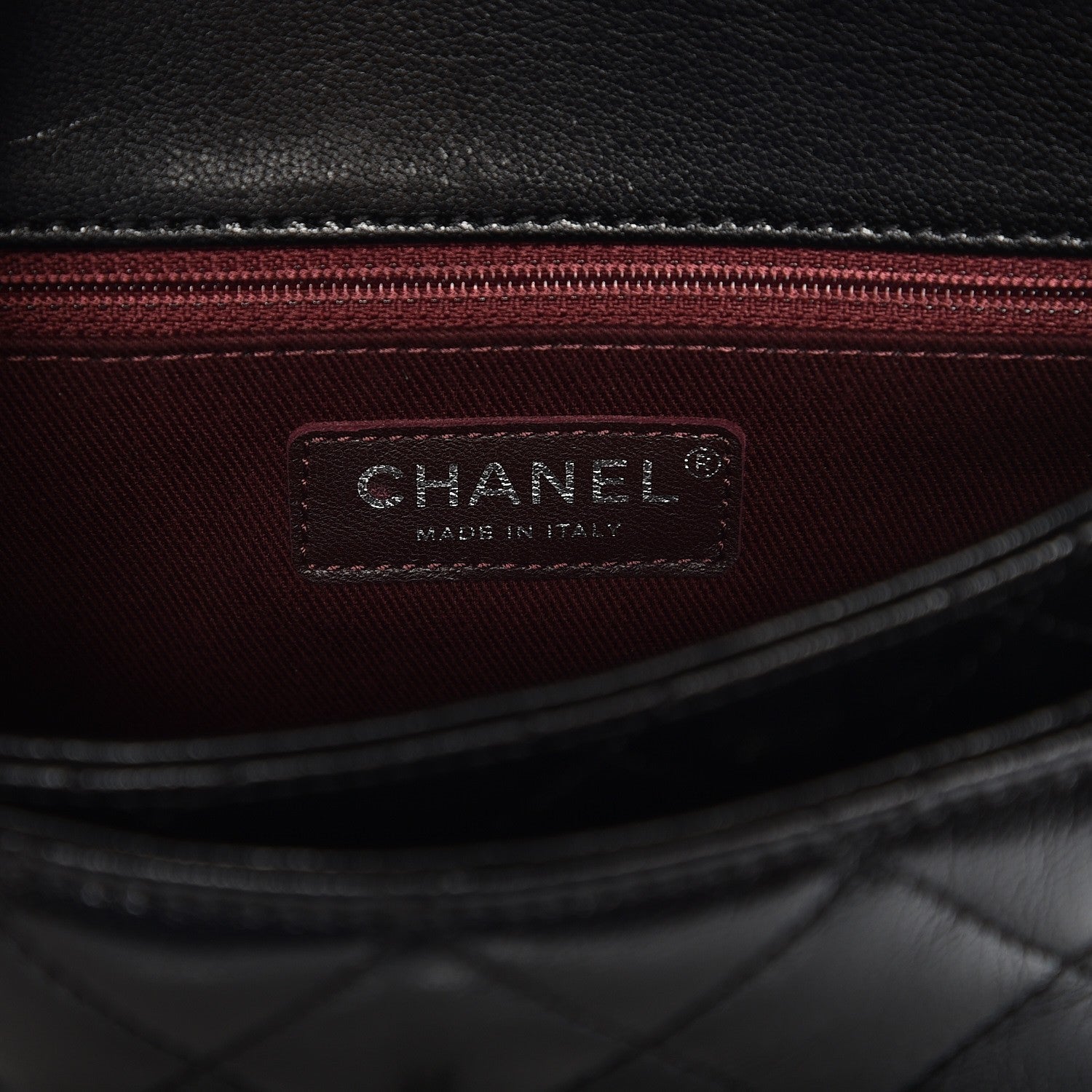 Chanel Shiny Goatskin Quilted Small Double Carry Waist Chain Flap Black 5 of 7