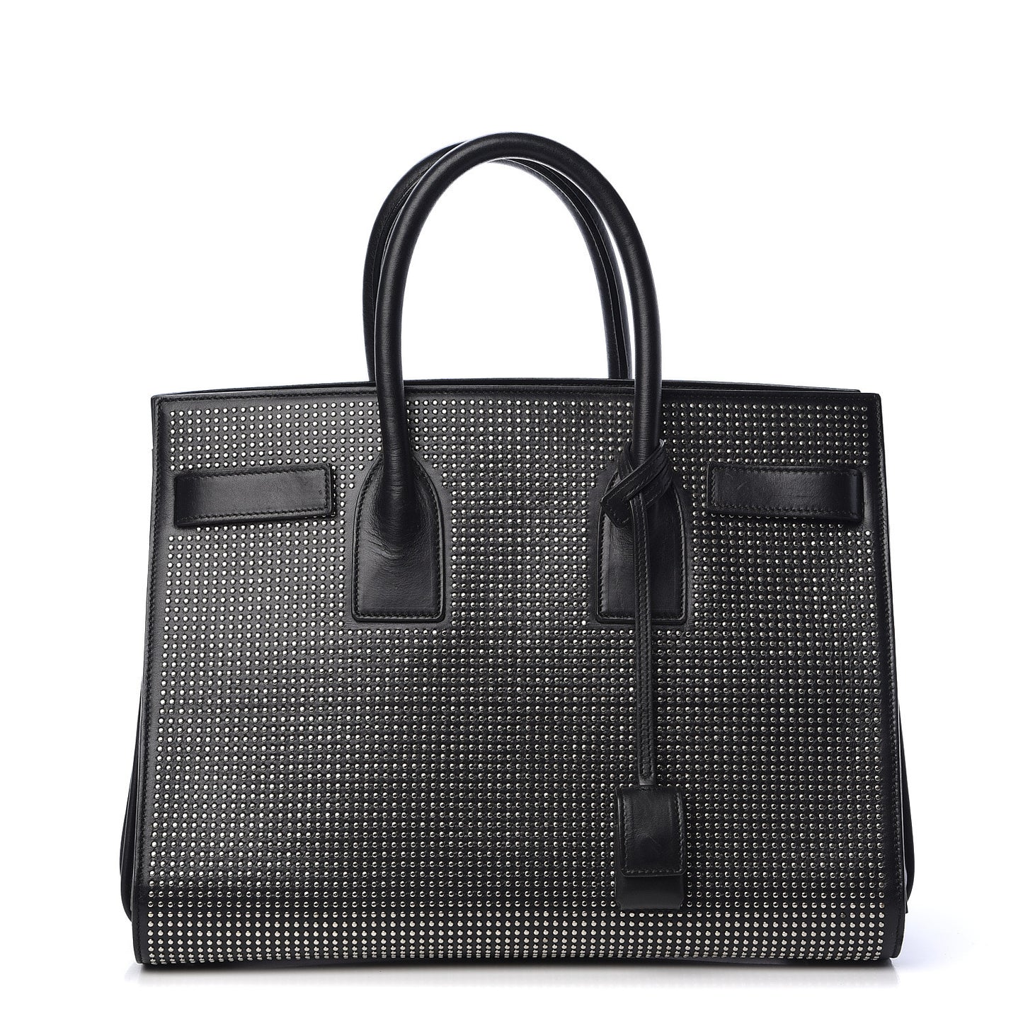 Calfskin Studded Small Sac De Jour Black