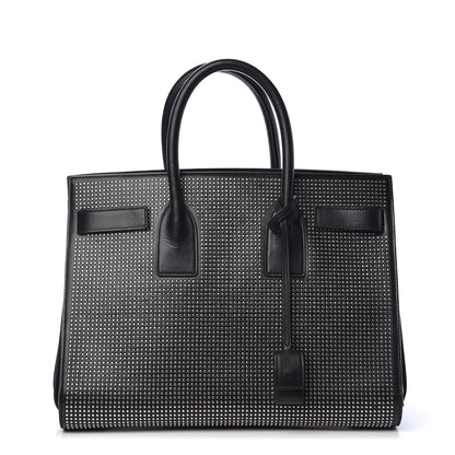Saint Laurent Calfskin Studded Small Sac De Jour Black 1 of 18