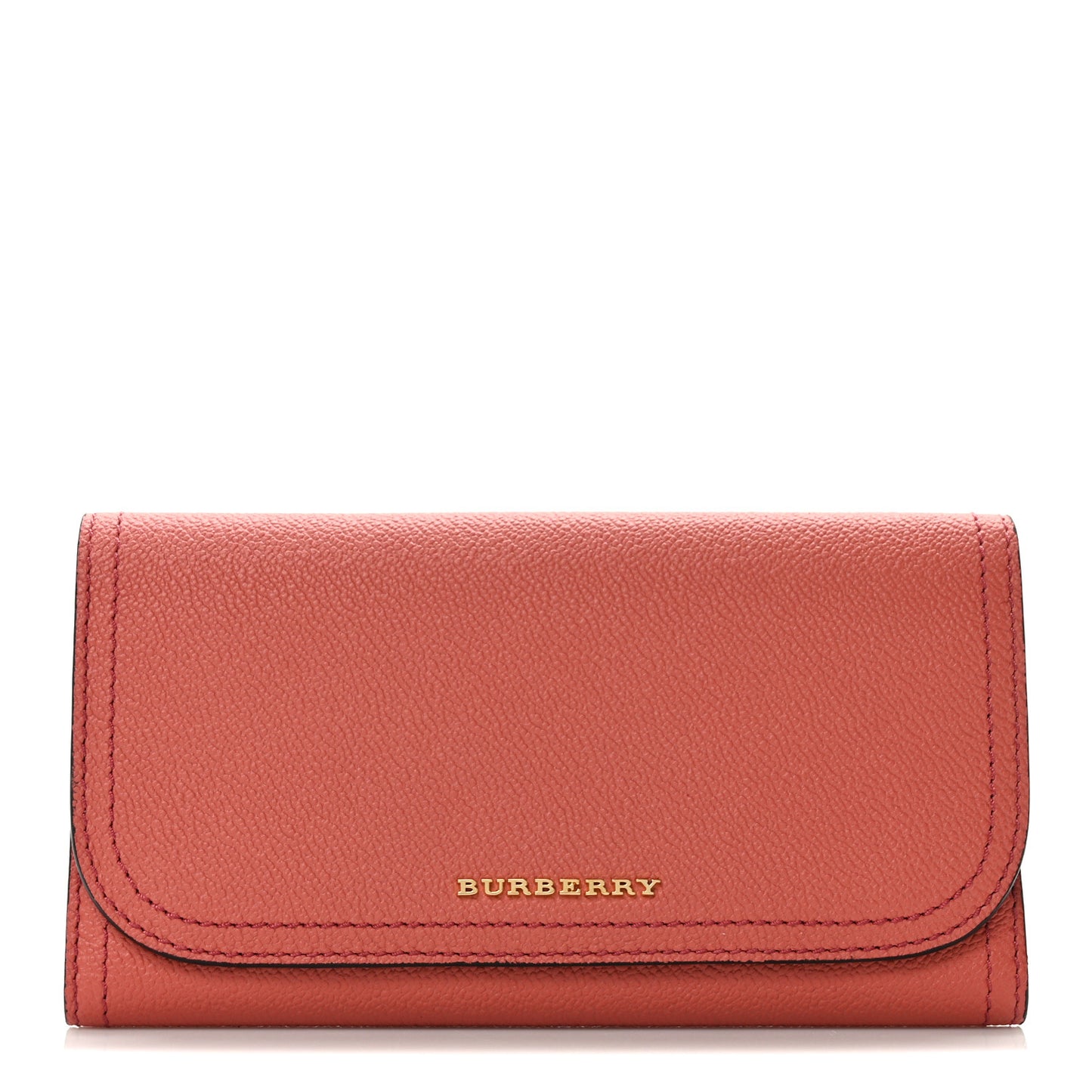 Soft Grain Calfskin Haymarket Flap Wallet Cinnammon Red Multicolor