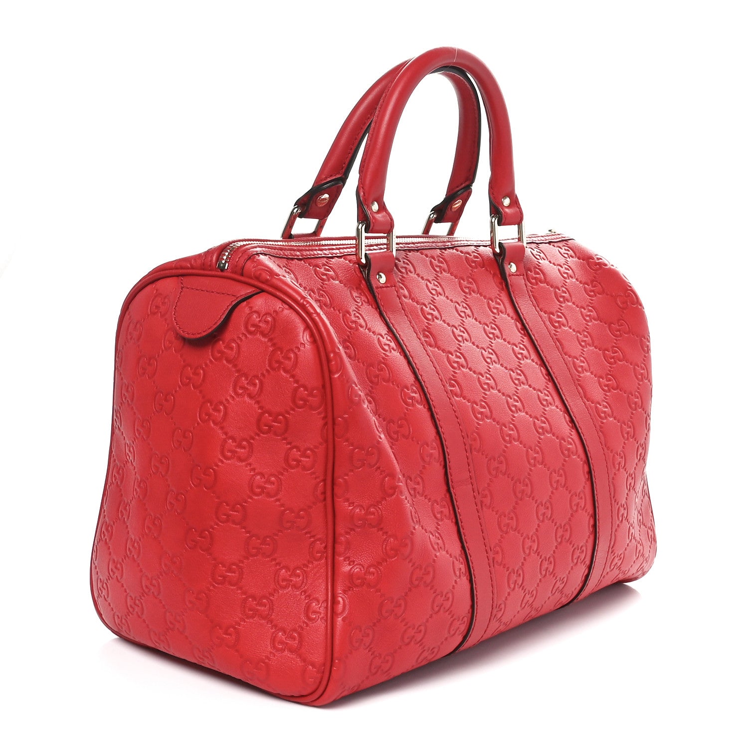 Gucci Guccissima Vitello Tender Medium Joy Boston Sporting Red 2 of 10