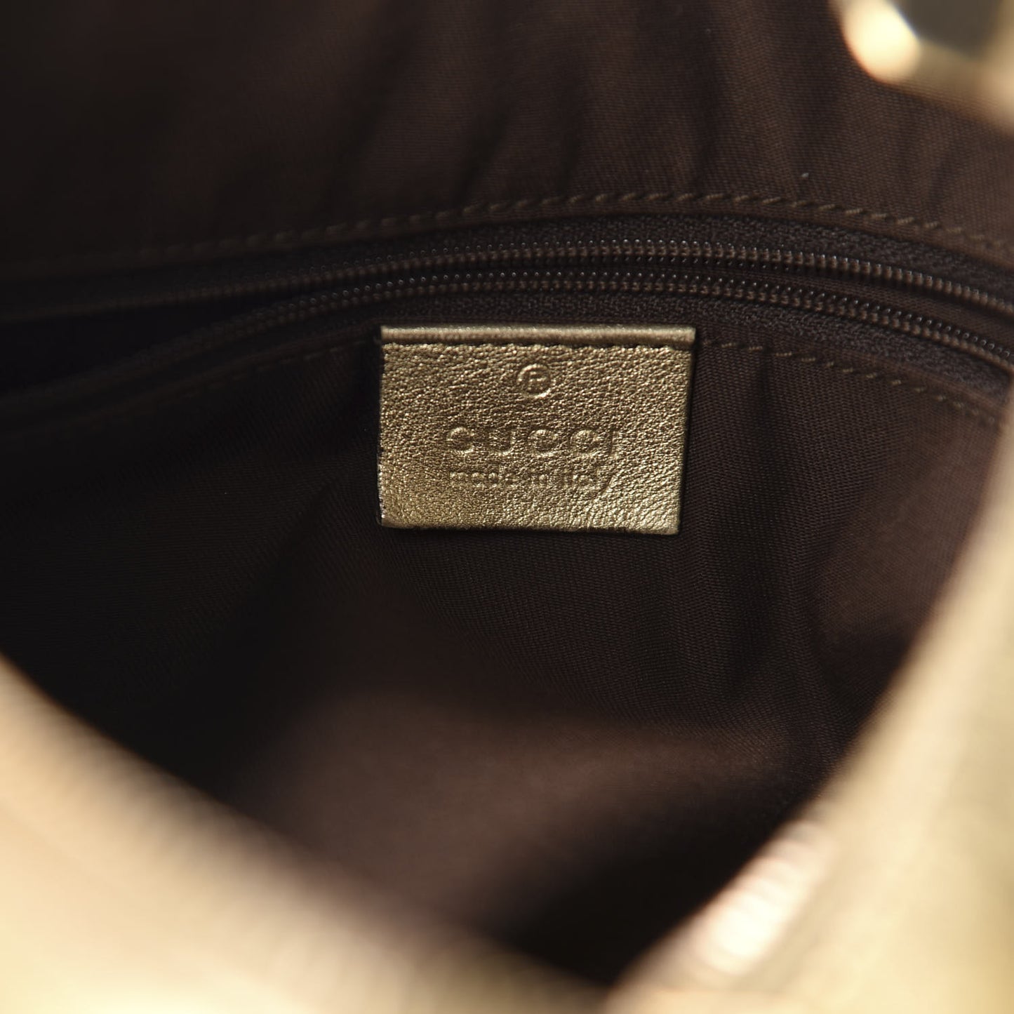 Monogram Large D Gold Hobo Gold