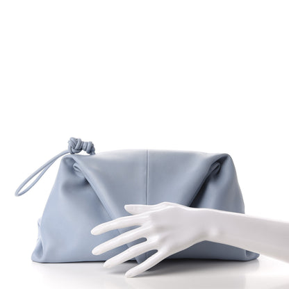 Bottega Veneta Lambskin BV Trine Clutch Ice 2 of 8