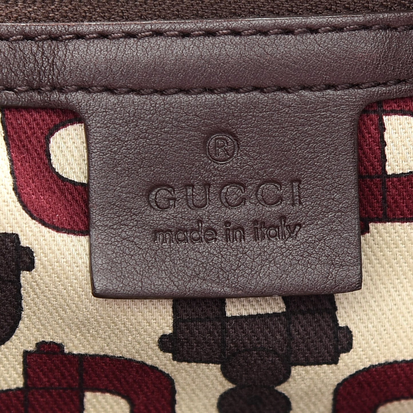 Guccissima Small Pelham Shoulder Bag Chocolate