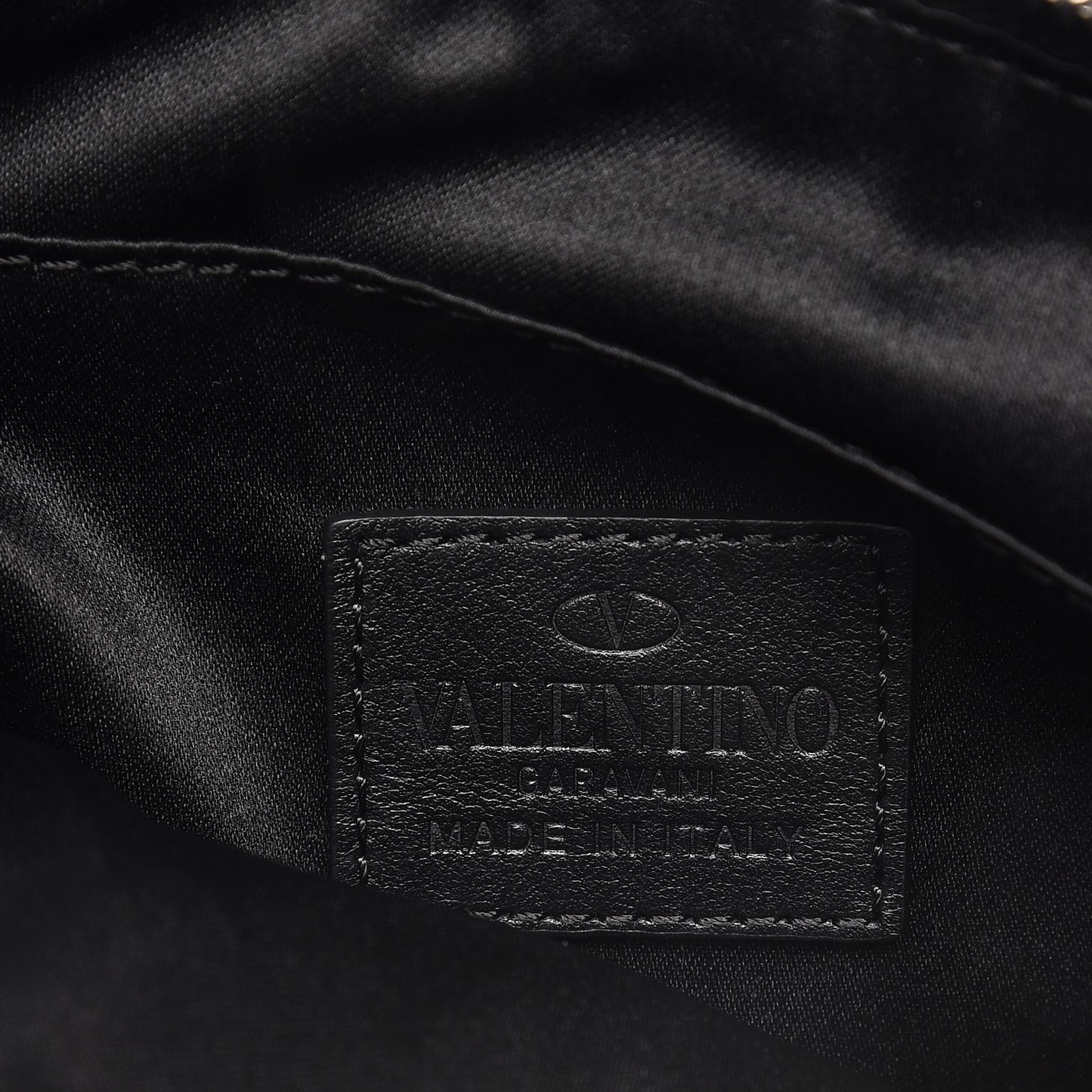 Nylon Camubutterfly Zip Pouch Black