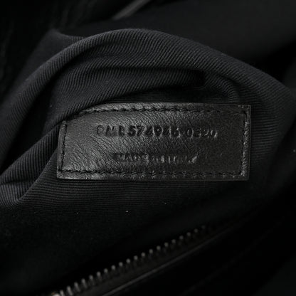 Saint Laurent Calfskin Y Quilted Monogram Monochrome Medium Loulou Chain Satchel Black 7 of 10