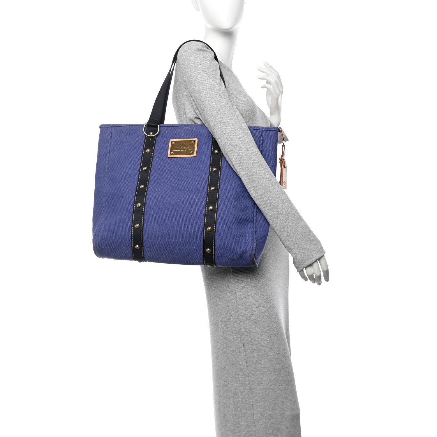 Louis Vuitton Toile Antigua Cabas GM Blue 3 of 23