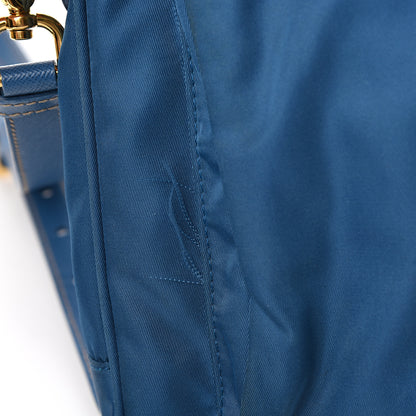 Prada Tessuto Nylon Saffiano Crossbody Bag Cobalto 7 of 10