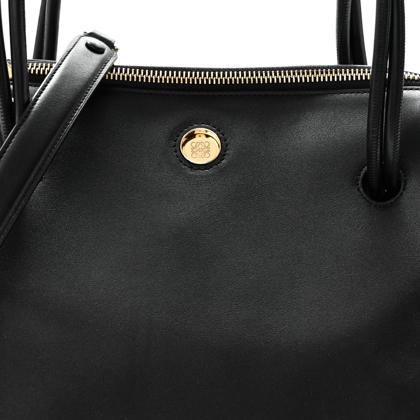 Supple Calfskin Medium Madrid Bag Black
