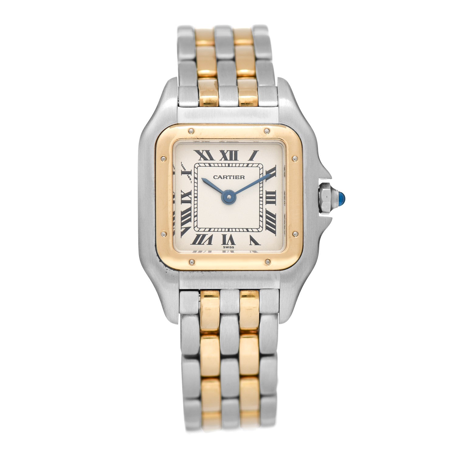 Cartier Stainless Steel 18K Yellow Gold 22mm Panthere Quartz Watch 1 of 5