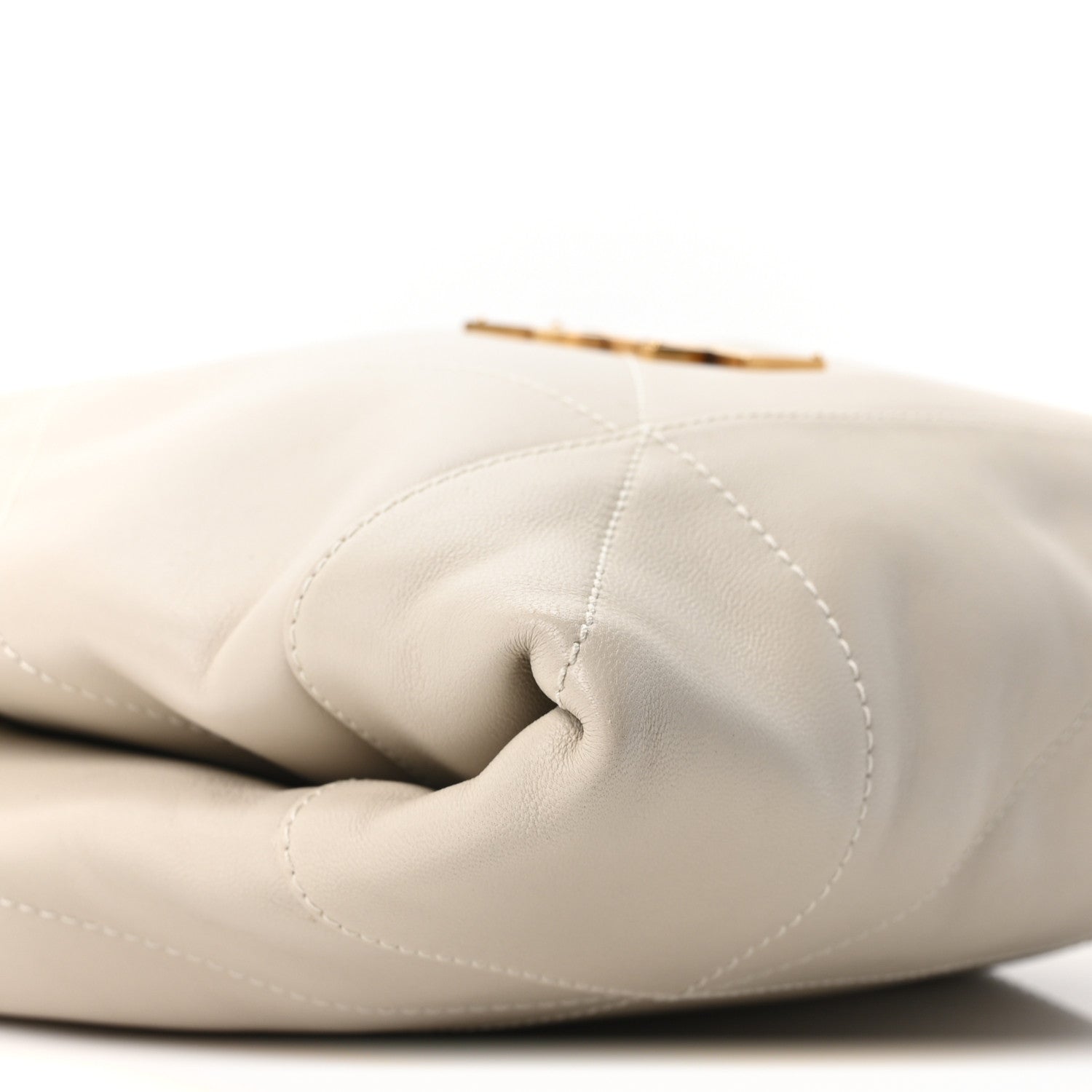 Saint Laurent Lambskin Matelasse Monogram Large Jamie 4.3 Pochon Crema Soft 10 of 11