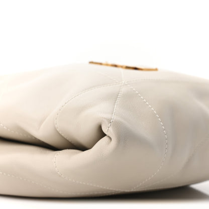 Saint Laurent Lambskin Matelasse Monogram Large Jamie 4.3 Pochon Crema Soft 10 of 11