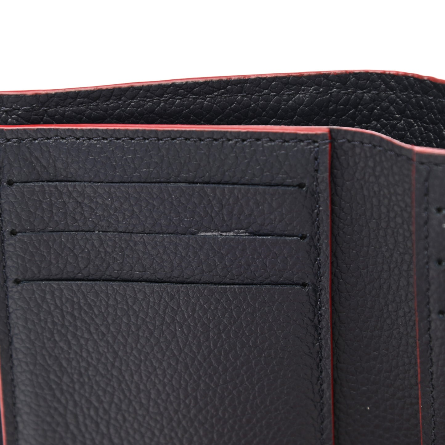 Empreinte Victorine Wallet Marine Rouge