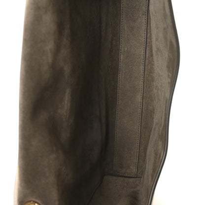 Saint Laurent Smooth Calfskin Suede Medium Reversible Monogram Kate Satchel Olive 8 of 18