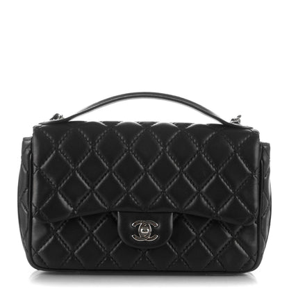 Chanel Lambskin Quilted Medium Easy Carry Flap Black 1 of 13