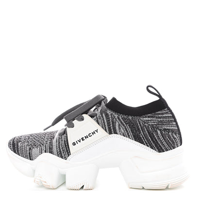 Givenchy Calfskin Neoprene Jaw Low Sneakers 36 Grey 1 of 9