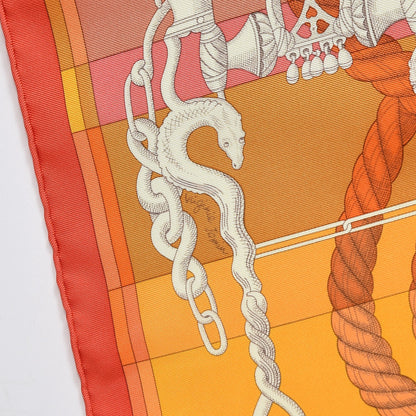 Hermes Silk Della Cavalleria Pocket Square 5 of 6