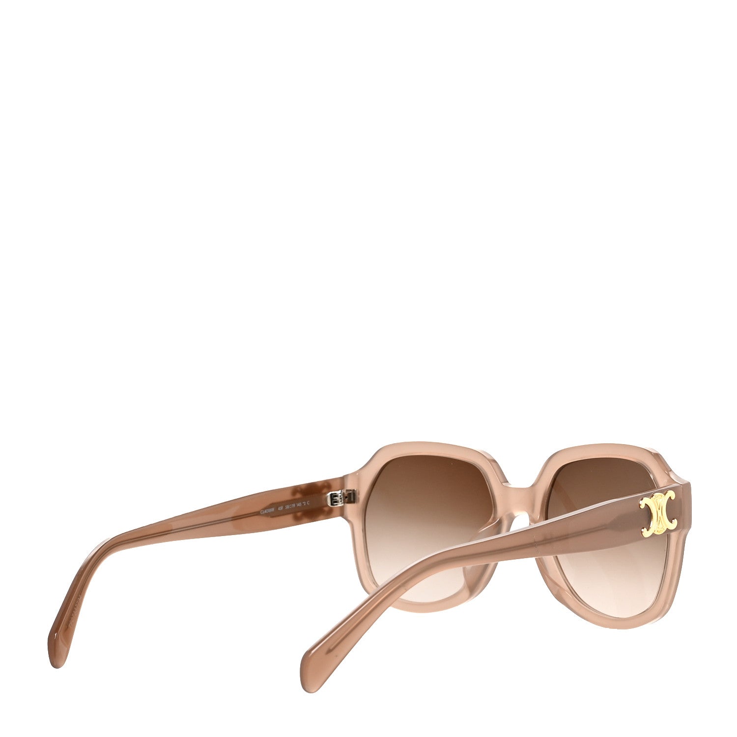 Celine Acetate Triomphe Sunglasses CL40189F Taupe 4 of 7