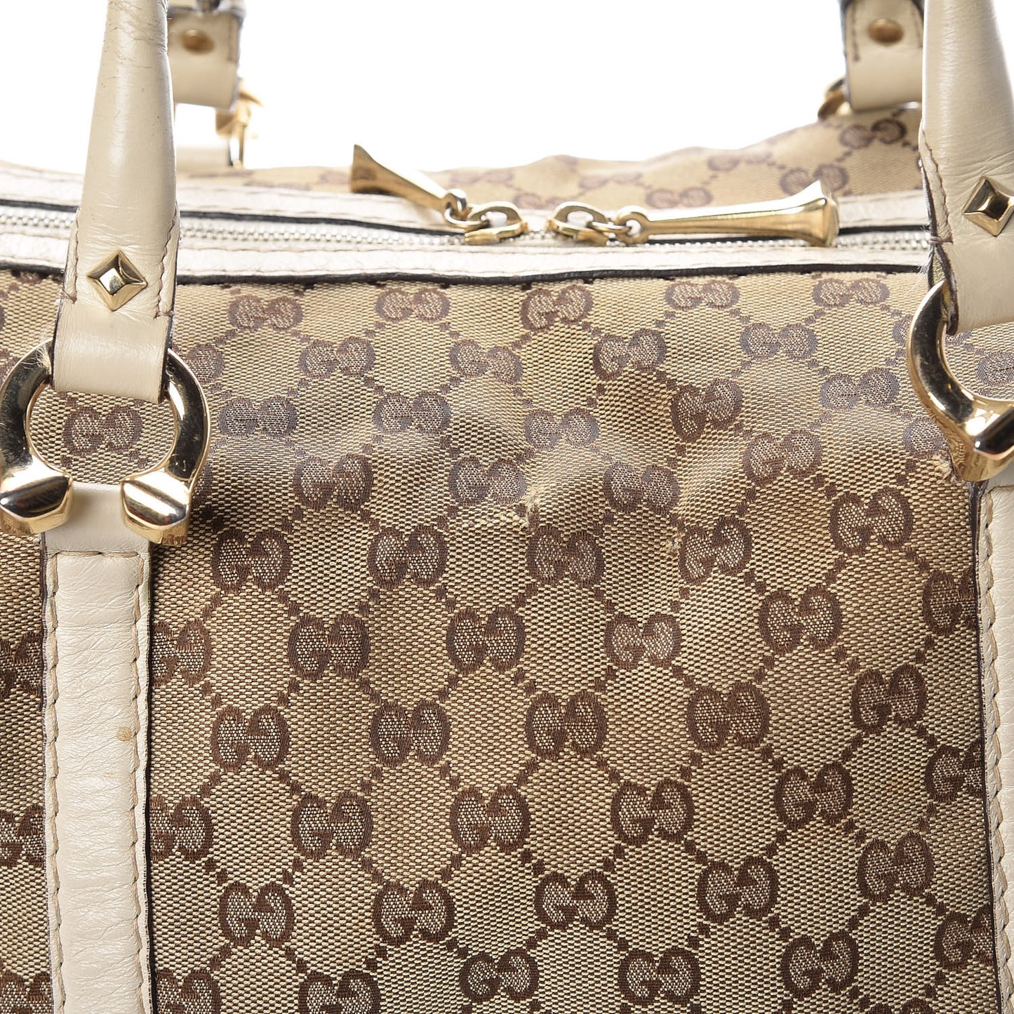 Monogram Horsebit Nail Medium Boston White