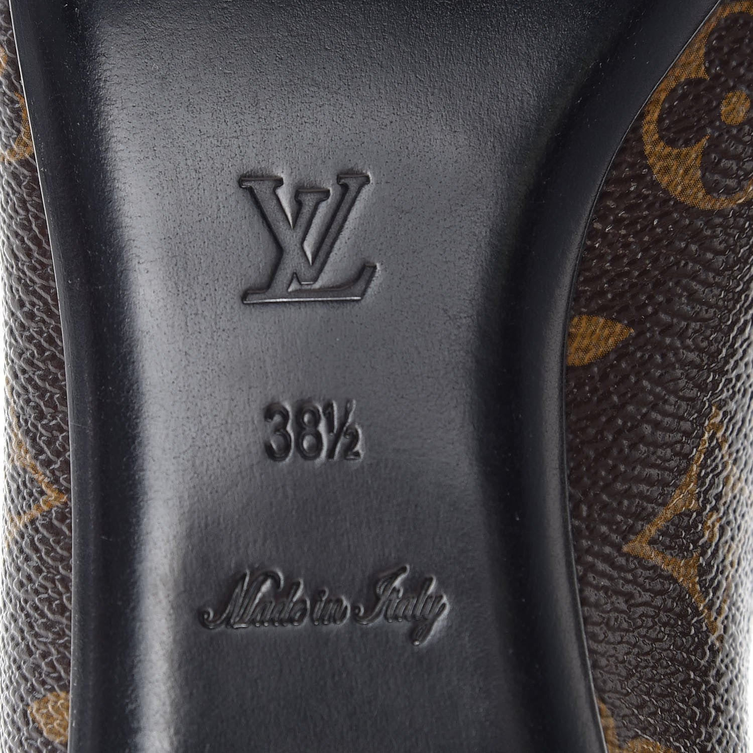 Louis Vuitton Patent Monogram Fetish Ballerina Flats 38.5 7 of 9