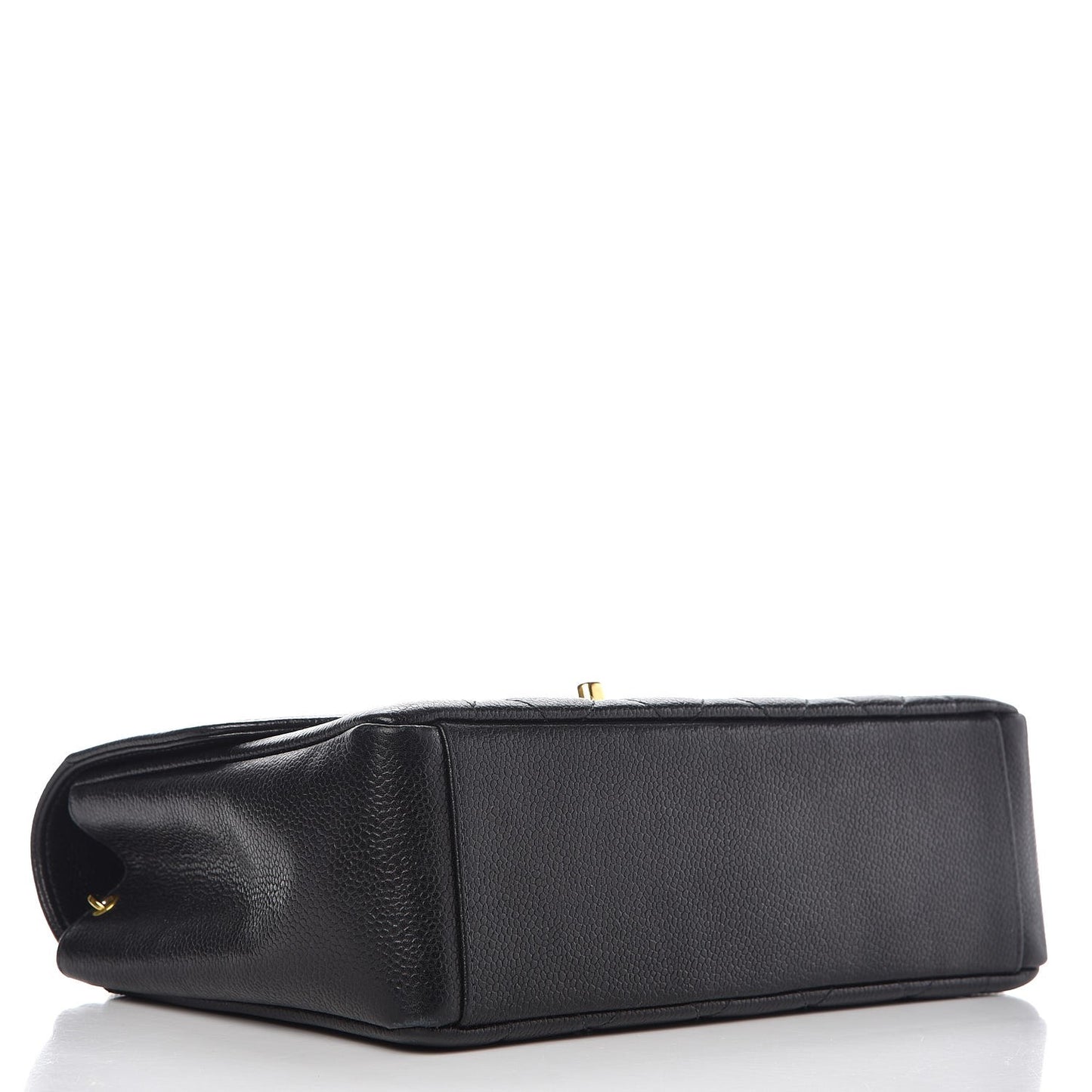Caviar Quilted Medium Single Flap Black