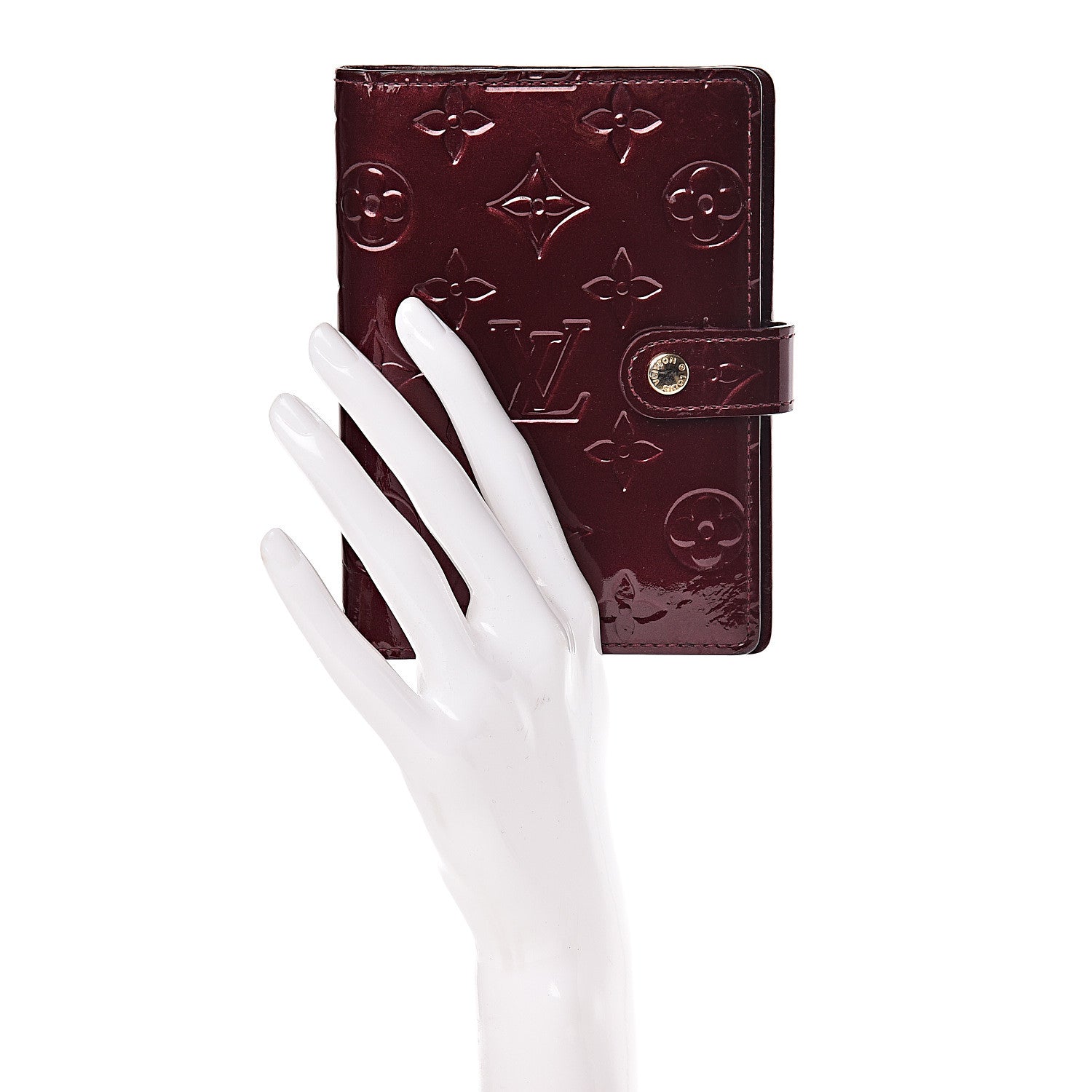 Louis Vuitton Vernis Small Ring Agenda Cover Rouge Fauviste 2 of 10