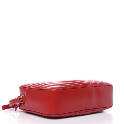 Saint Laurent Calfskin Matelasse Monogram Lou Camera Bag Red 4 of 9