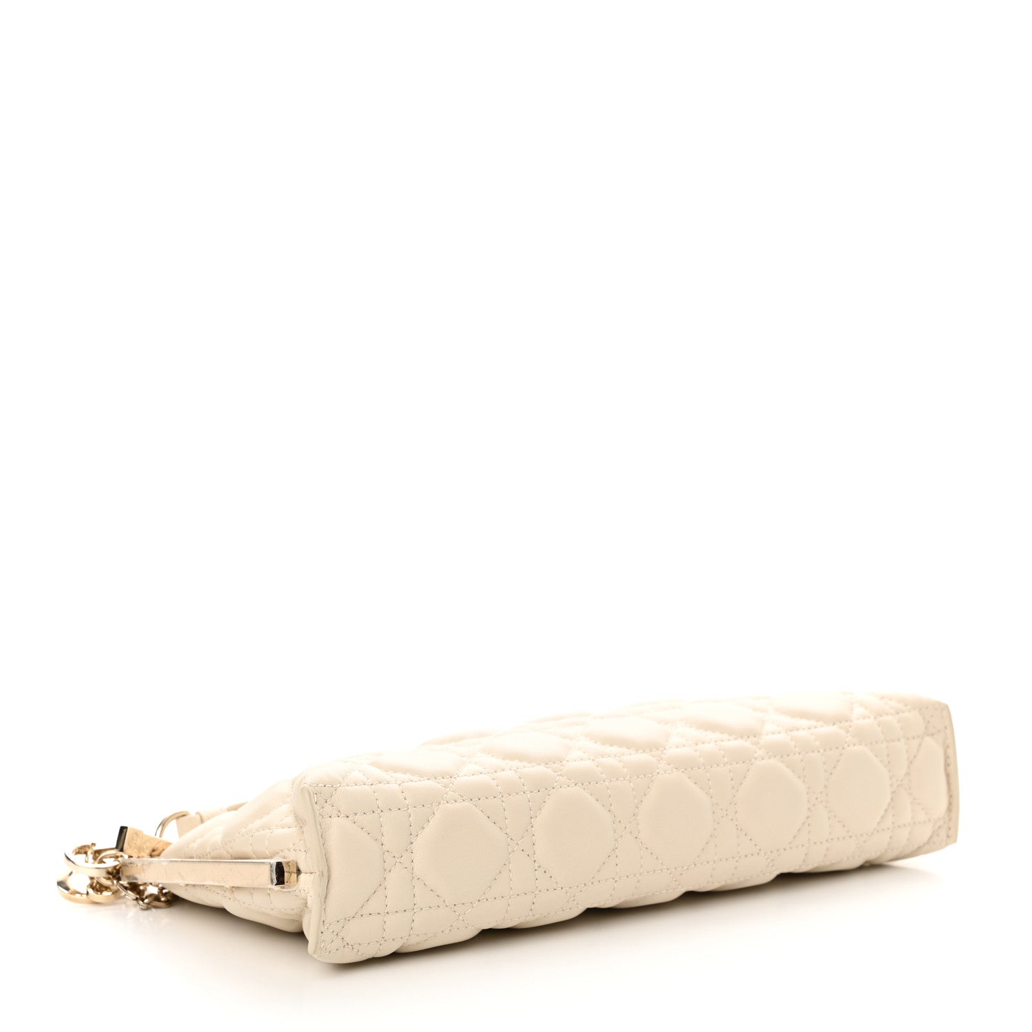 Christian Dior New Line Lambskin Cannage Dior Club Bag Dusty Ivory 4 of 10