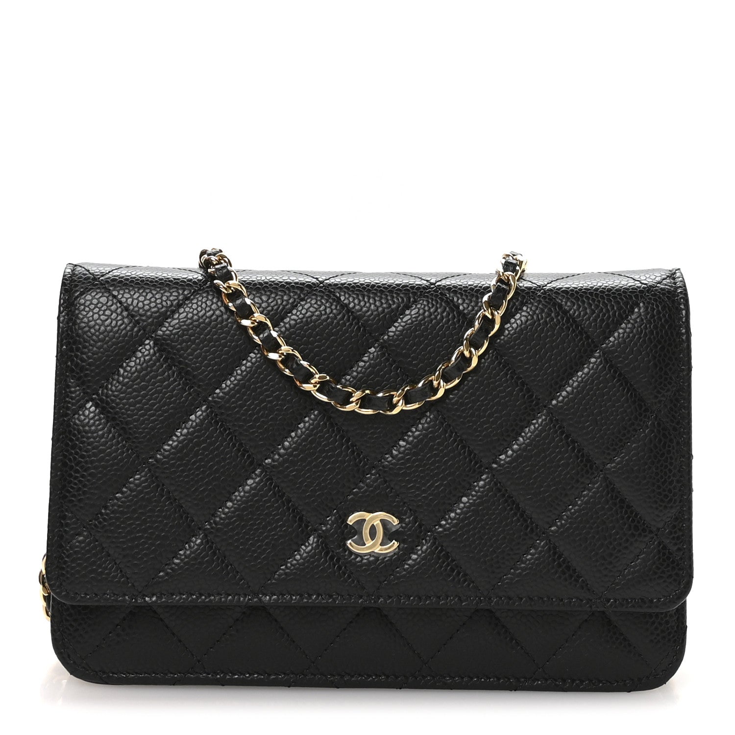 Chanel Caviar Quilted Wallet on Chain WOC Black 1 of 11