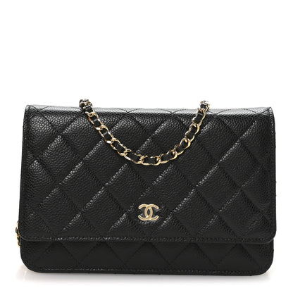 Chanel Caviar Quilted Wallet on Chain WOC Black 1 of 11