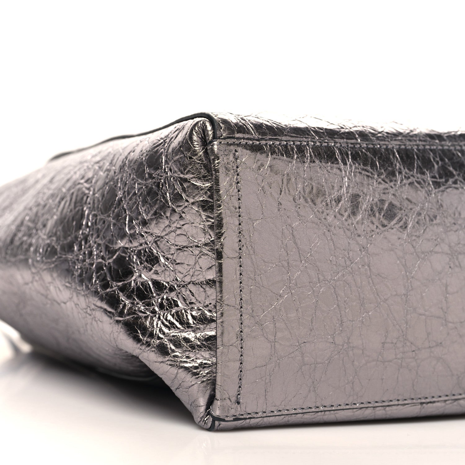 Givenchy Metallic Calfskin Medium Voyou Bag Silver 8 of 9