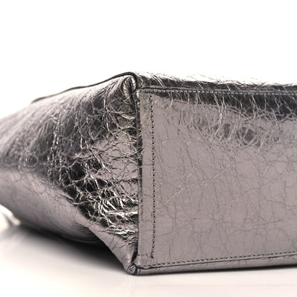 Givenchy Metallic Calfskin Medium Voyou Bag Silver 8 of 9