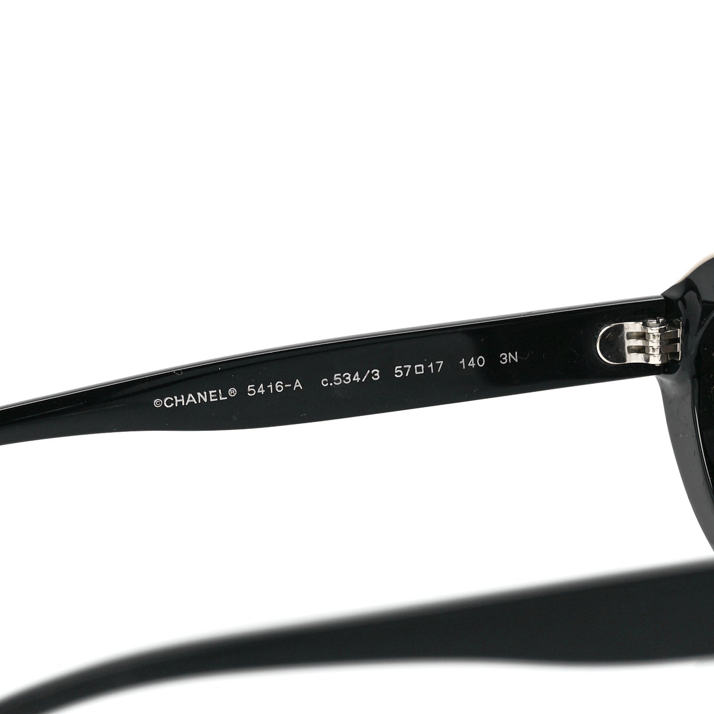 Acetate Oval Sunglasses 5416 Black Beige