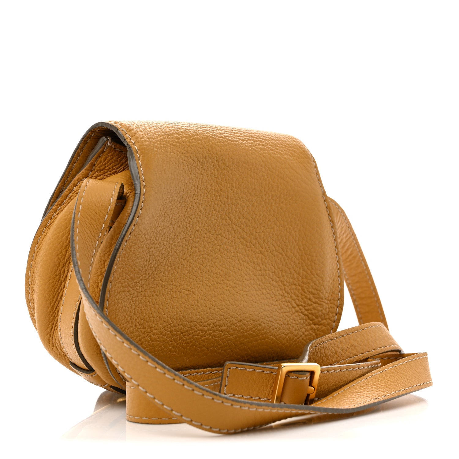 Chloe Calfskin Mini Marcie Round Crossbody Bag Dusty Yellow 3 of 11
