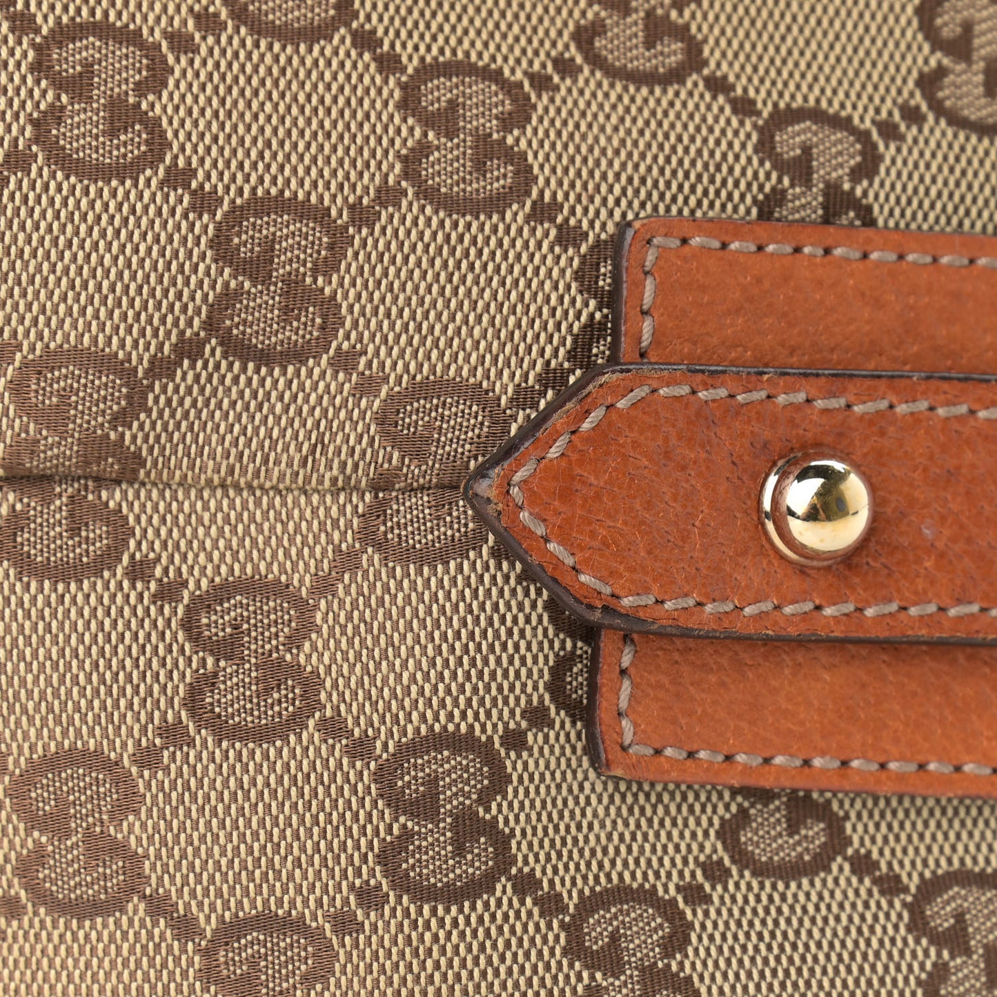 Monogram Large Horsebit Chain Hobo Brown