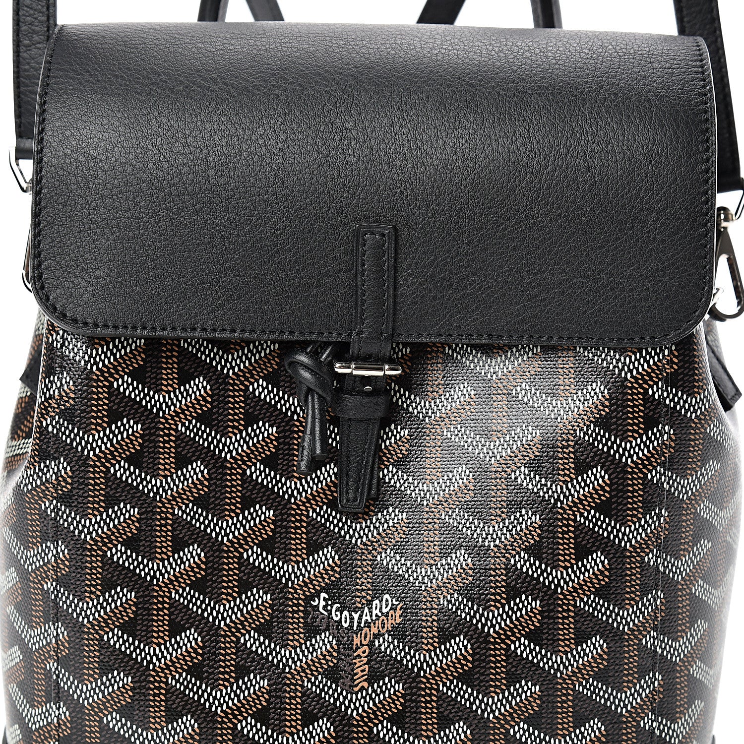 Goyard Goyardine Calfskin Mini Alpin Backpack Black 6 of 8