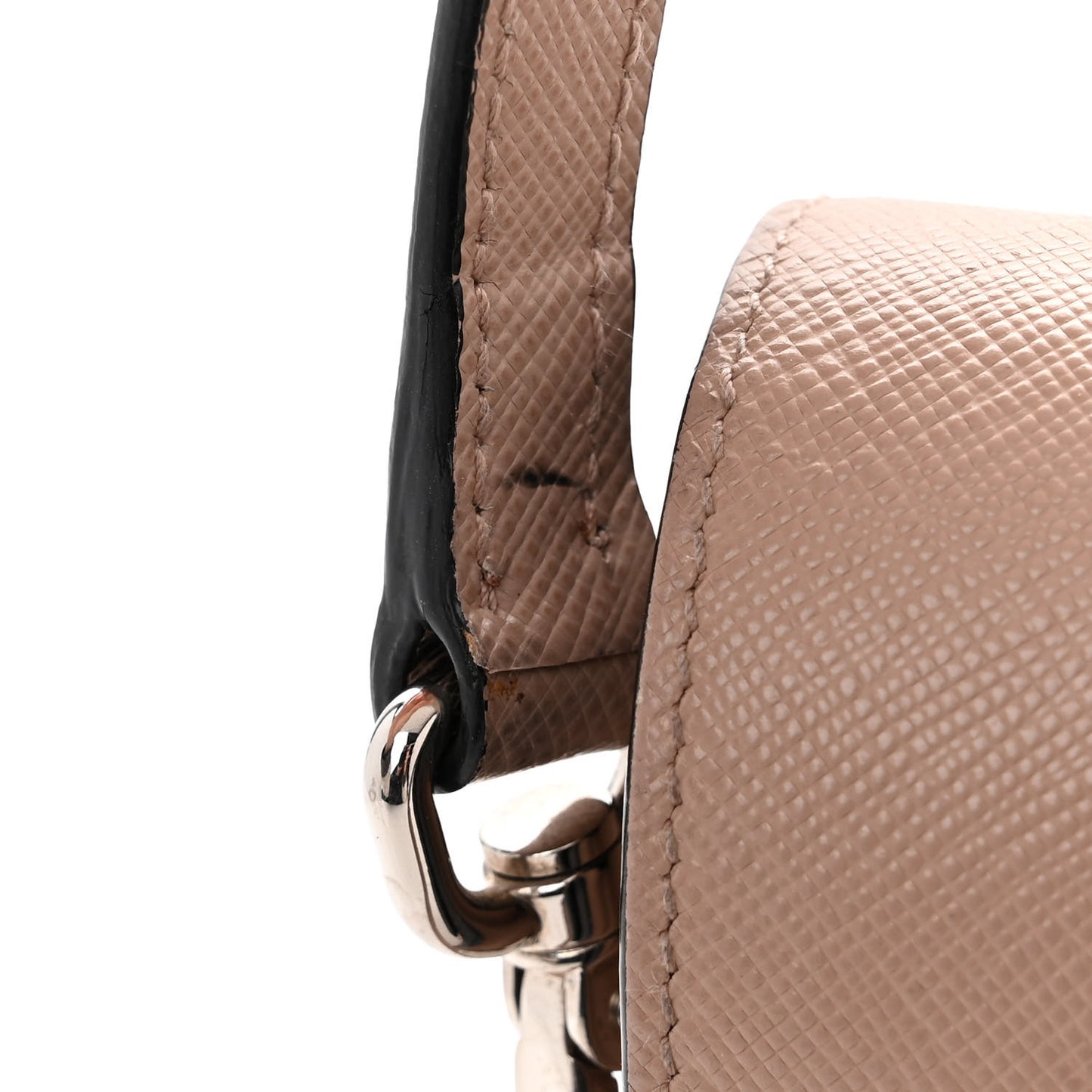 Saffiano Lux Sound Shoulder Bag Cipria